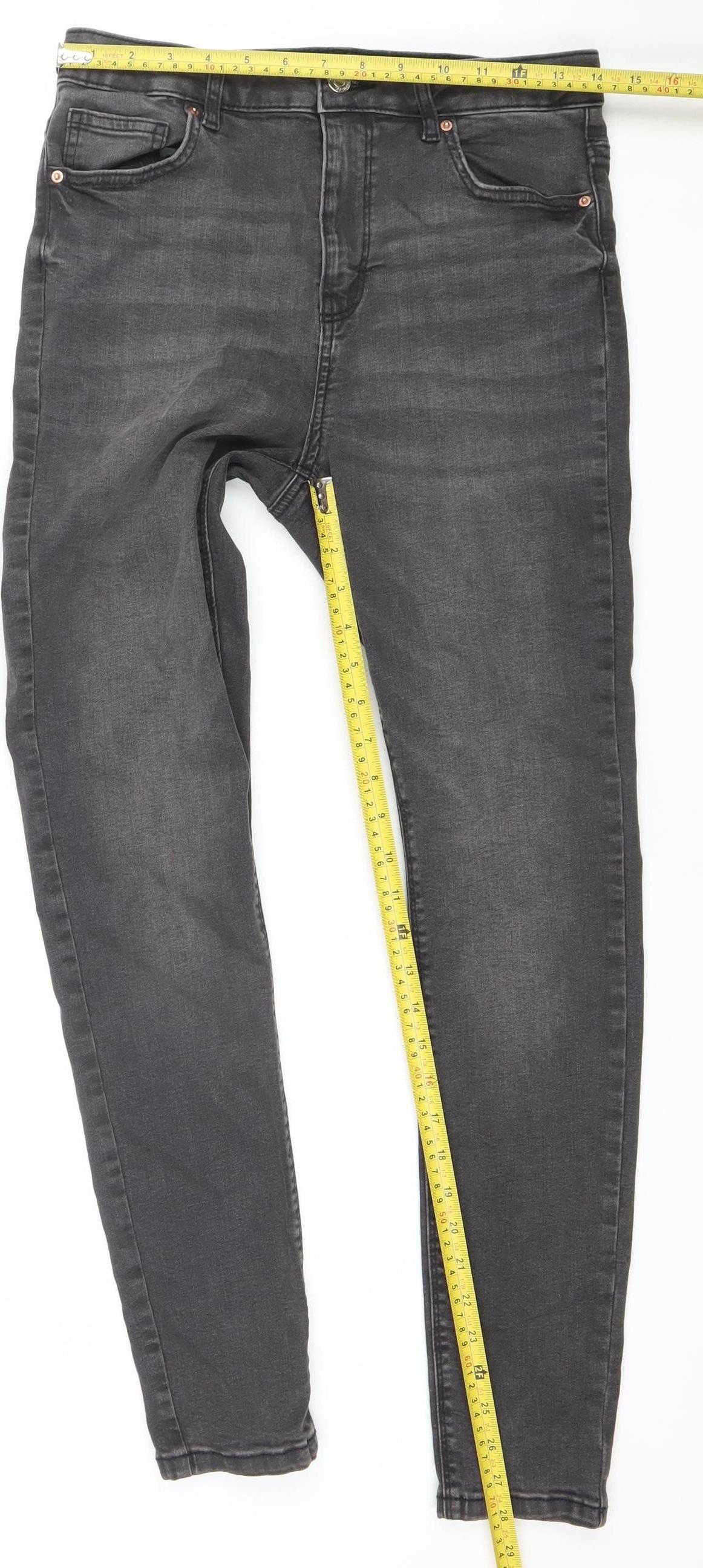 Denim Co Women's Black Skinny Jeans Size 14 Regular Stretch Denim