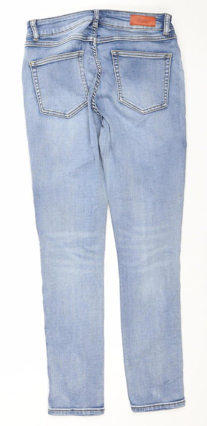 Womens UK Size M Texil3 Regular Fit Straight Blue Jeans