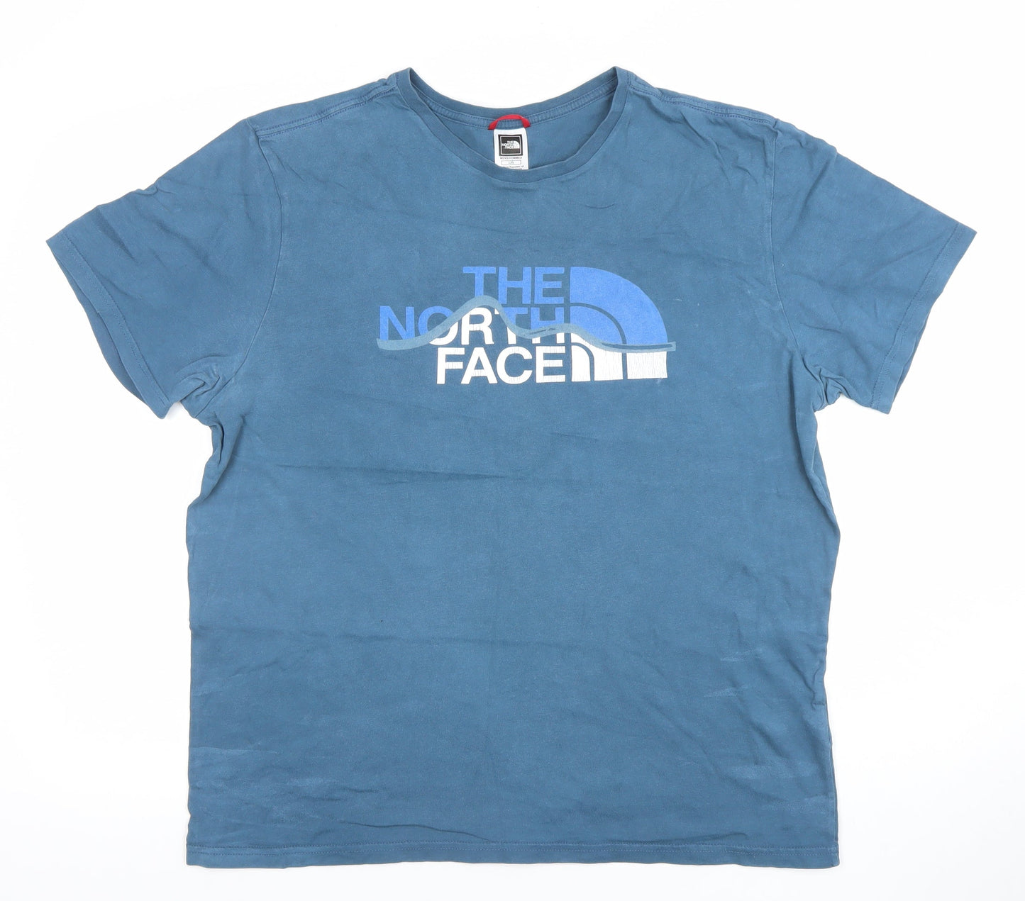 The North Face Men’s Blue Logo Graphic Cotton Crew Neck T-Shirt Size L