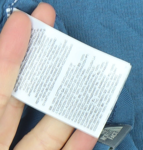 The North Face Men’s Blue Logo Graphic Cotton Crew Neck T-Shirt Size L