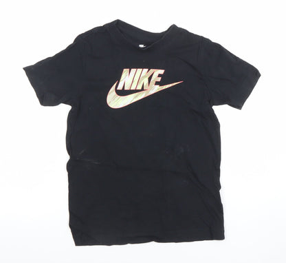 Boys UK Size S Nike Black BasicJersey T-Shirt