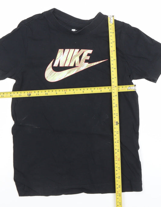 Boys UK Size S Nike Black BasicJersey T-Shirt