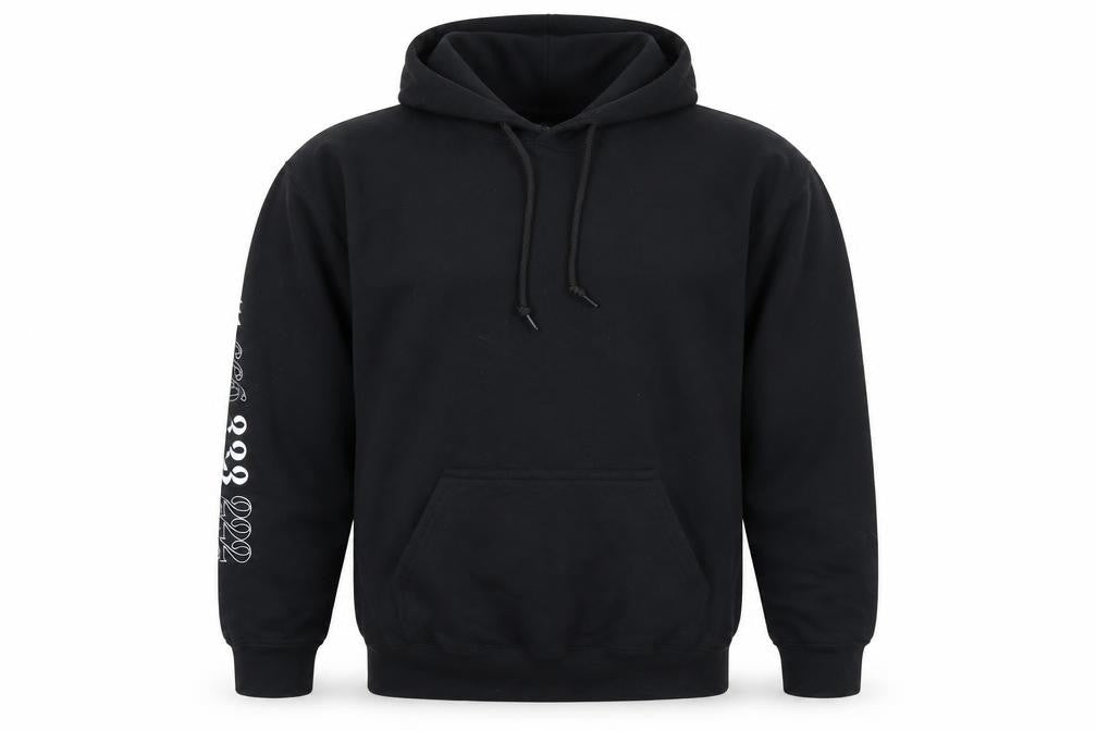 Mens UK Size M Boohoo Black Pullover Hoodie