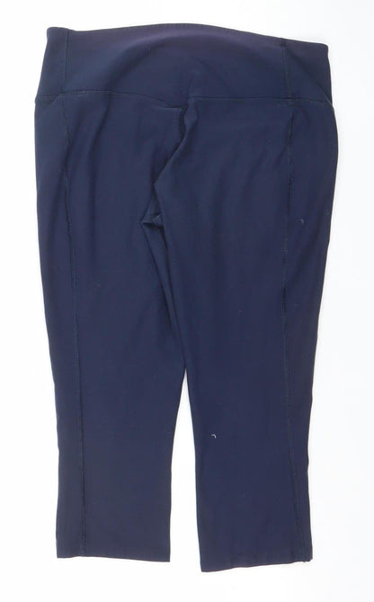 Nike Women’s Blue Dri-FIT Capri Leggings Size M Moisture Wicking