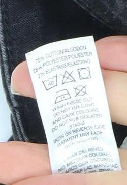 Dunnes Stores Womens Black Skinny Jeans Size 12 Slim Fit Stretch Denim