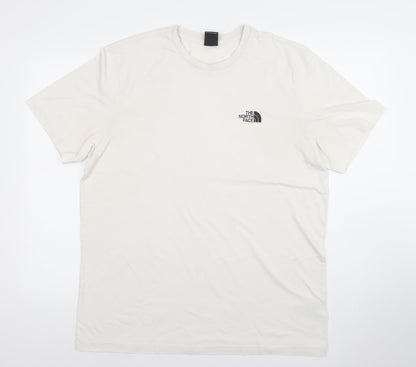The North Face Men's Ivory XL Short Sleeve Cotton Blend T-Shirt