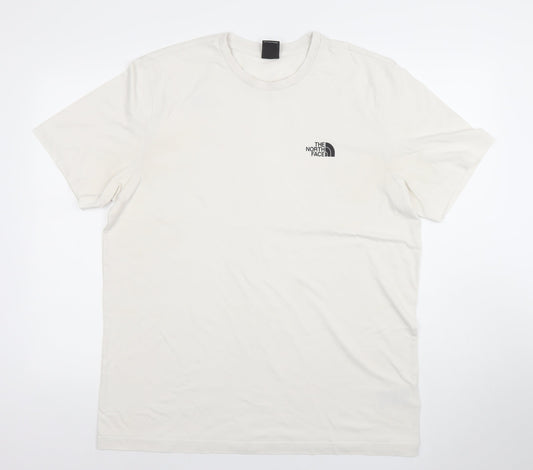 The North Face Men's Ivory XL Short Sleeve Cotton Blend T-Shirt