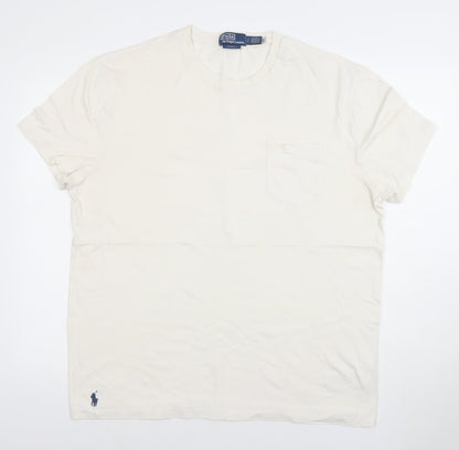 Ralph Lauren Men’s Ivory Classic Fit Cotton T-Shirt L