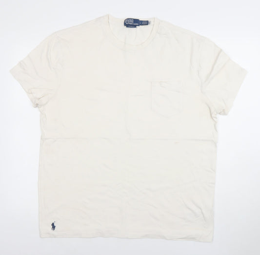 Ralph Lauren Men’s Ivory Classic Fit Cotton T-Shirt L