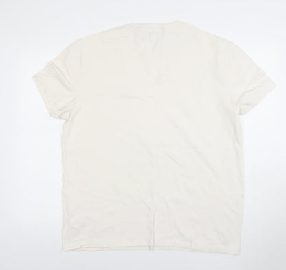 Ralph Lauren Men’s Ivory Classic Fit Cotton T-Shirt L