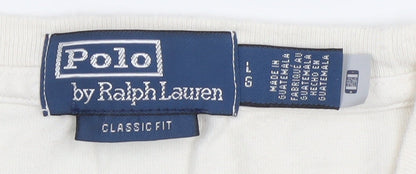 Ralph Lauren Men’s Ivory Classic Fit Cotton T-Shirt L