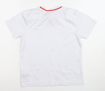Liverpool FC Boys White Short Sleeve Jersey T-Shirt 7-8 Years