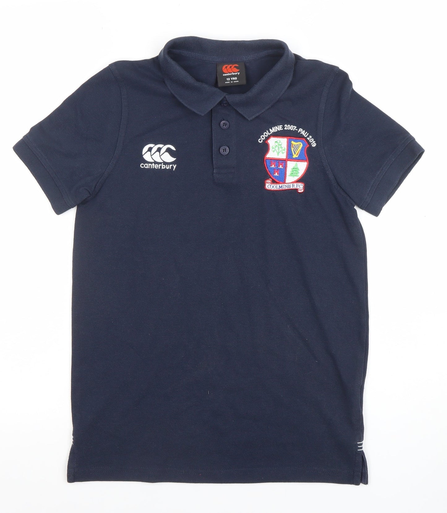 Boys UK Size 12 Years Canterbury Blue Basic Polo