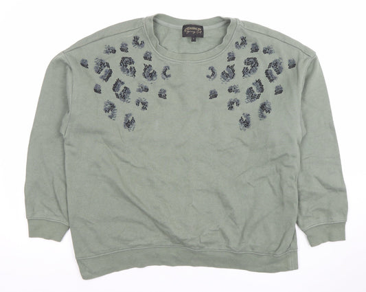 Womens UK Size L NEXT Green Pullover Sweatshirt
