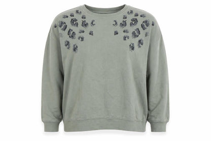 Womens UK Size L NEXT Green Pullover Sweatshirt