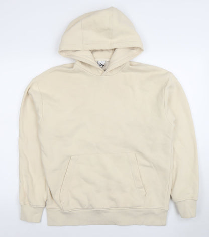 Womens UK Size M Zara Beige Pullover Hoodie