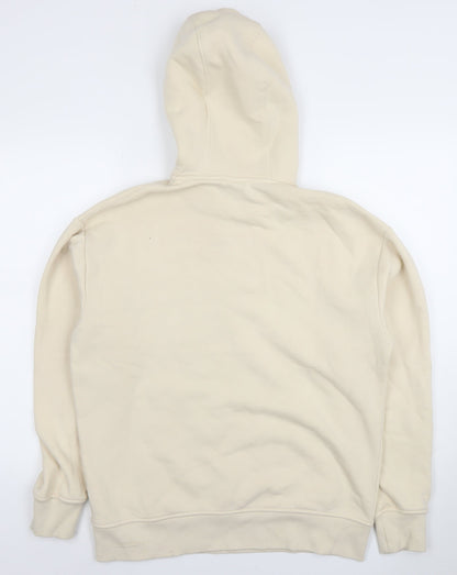 Womens UK Size M Zara Beige Pullover Hoodie