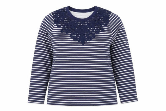 Womens UK Size 14 Bonmarché Blue Pullover Sweatshirt