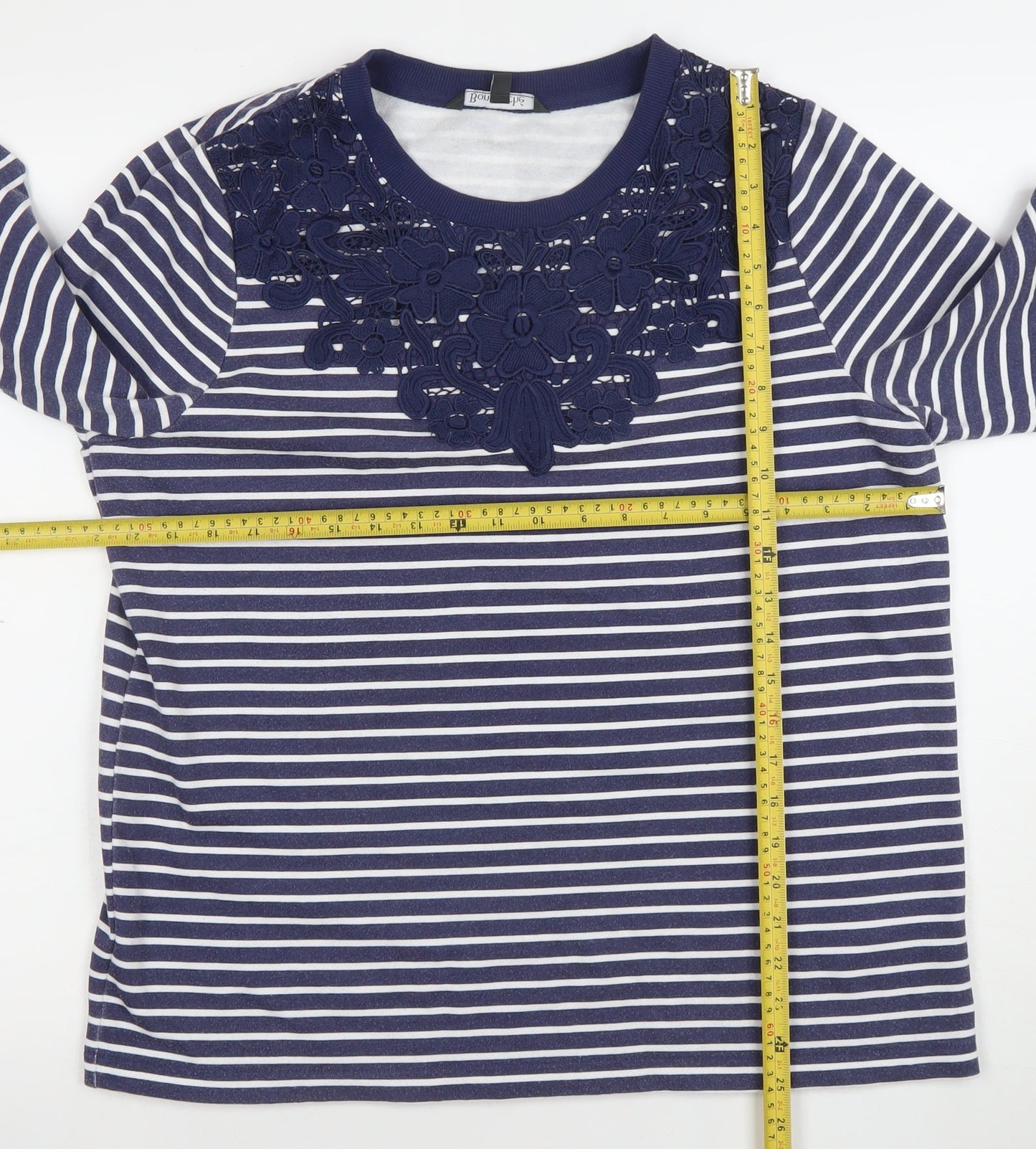 Womens UK Size 14 Bonmarché Blue Pullover Sweatshirt