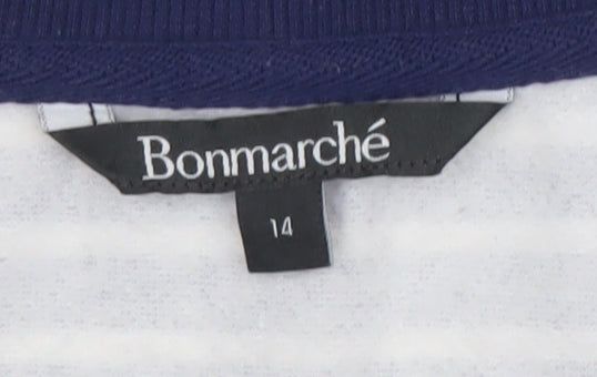 Womens UK Size 14 Bonmarché Blue Pullover Sweatshirt