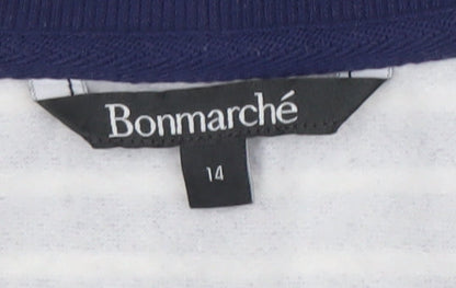 Womens UK Size 14 Bonmarché Blue Pullover Sweatshirt