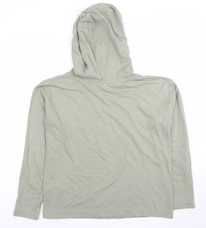 Womens UK Size 12 NEXT Green Pullover Hoodie