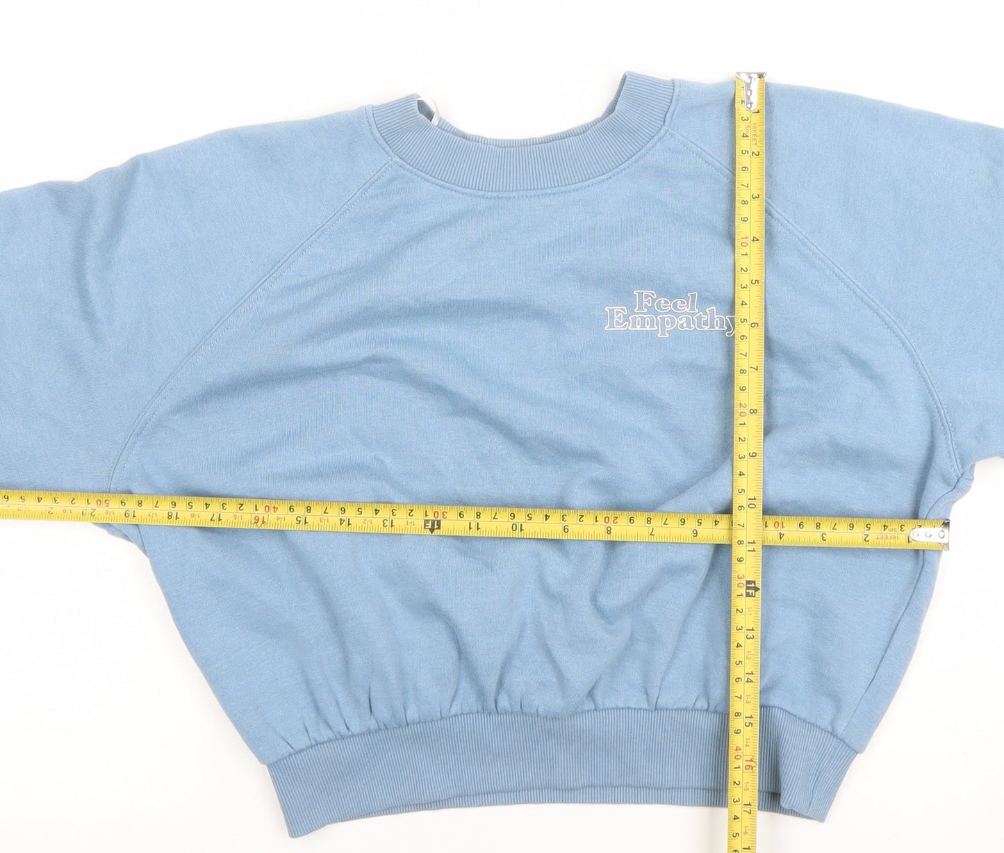 Womens UK Size XS H&M Divided Blue Pullover Sweatshirt