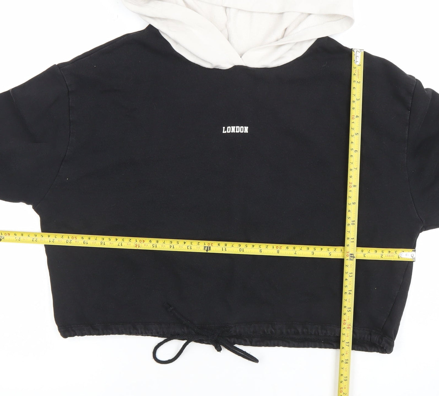 Womens UK Size 10 Zara Black Pullover Hoodie