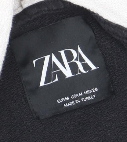 Womens UK Size 10 Zara Black Pullover Hoodie