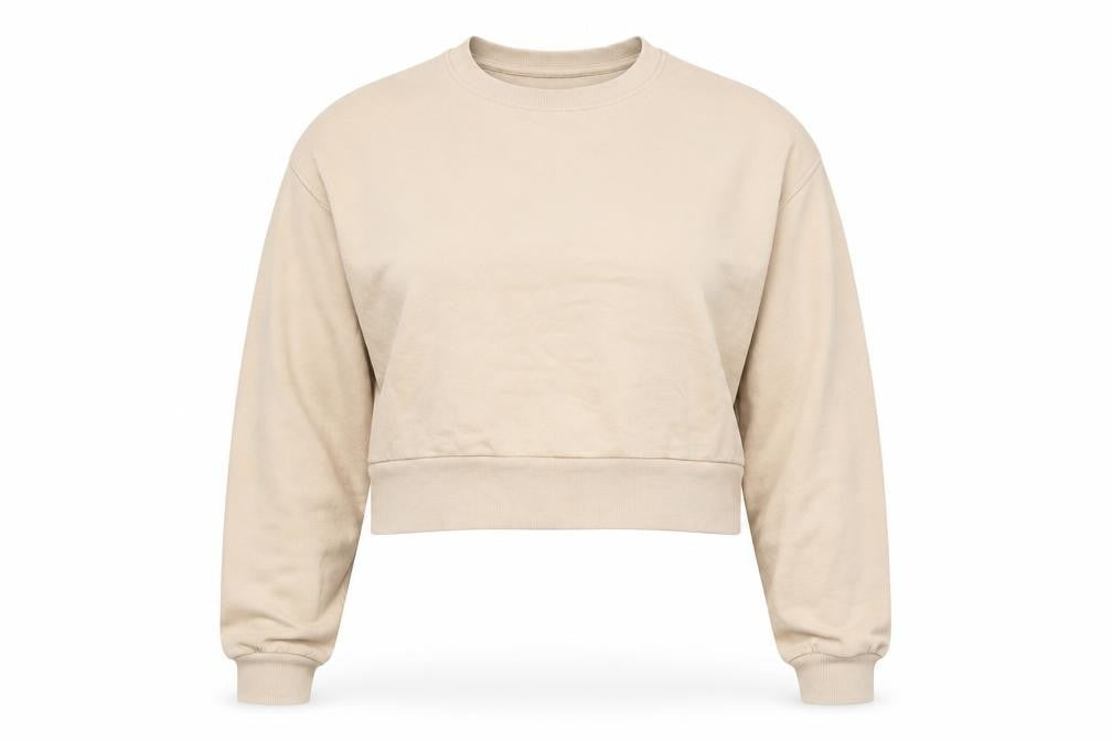 Womens UK Size 6 Bershka Beige Pullover Sweatshirt