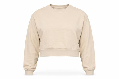 Womens UK Size 6 Bershka Beige Pullover Sweatshirt