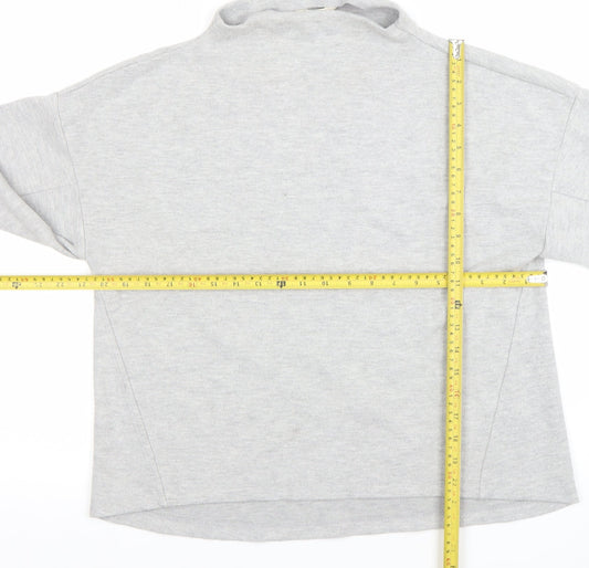 Womens UK Size S River Island Grey Pullover Sweatshirt