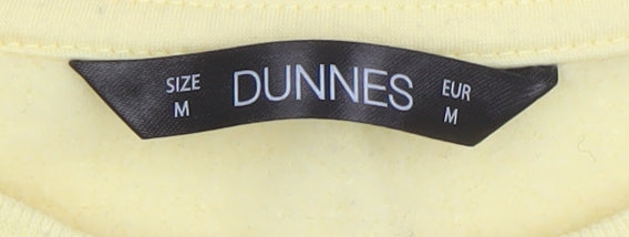 Dunnes Women Yellow Lisbon Print Pullover Sweatshirt Size M