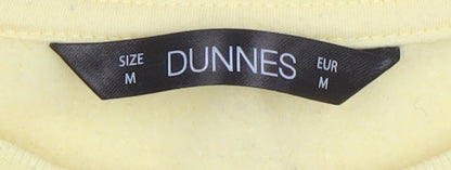 Dunnes Women Yellow Lisbon Print Pullover Sweatshirt Size M