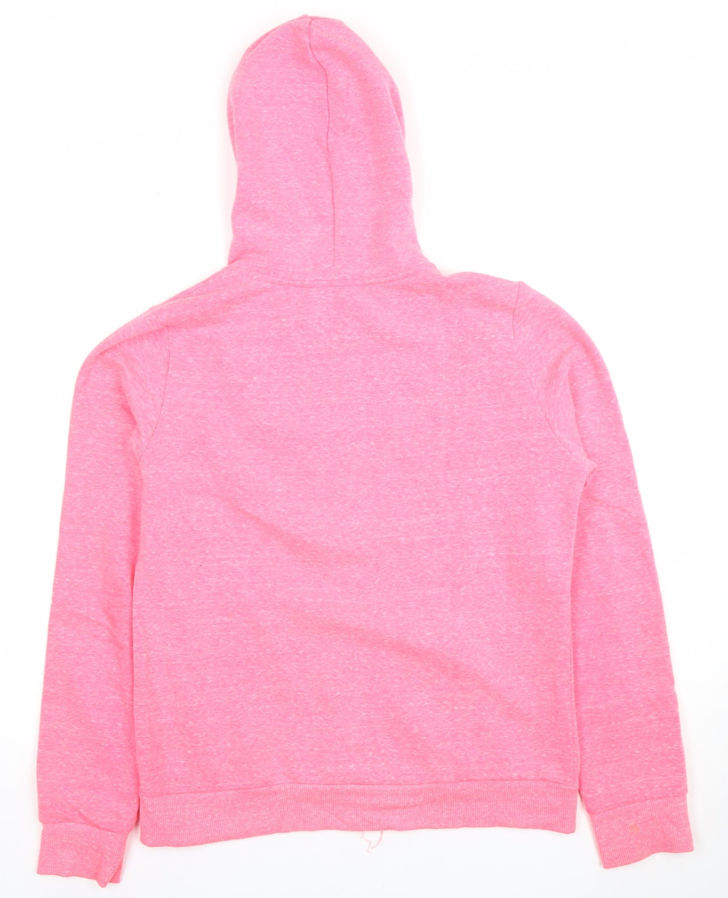 H&M Divided Pink Full Zip Hoodie Womens Size 12 Cotton Blend