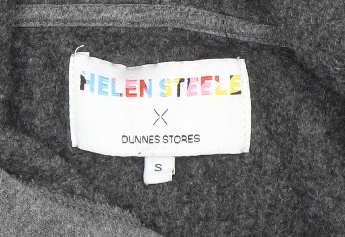 Womens UK Size S Helen Steele Grey Pullover Hoodie