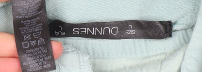 Dunnes Women Light Blue Full Zip Hoodie Size L Cotton Blend