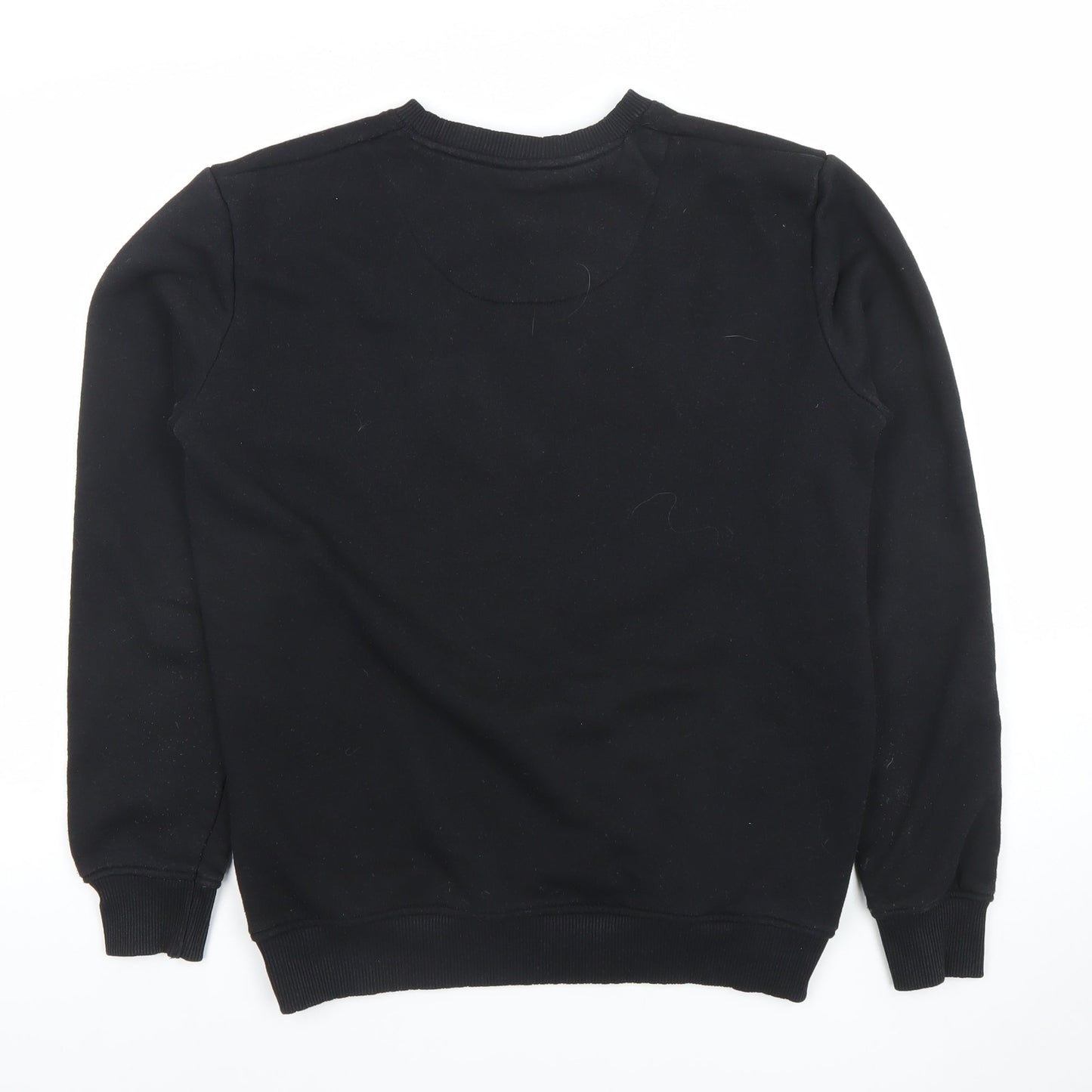 Mens UK Size S Pull & Bear Black Pullover Sweatshirt