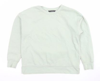 Womens UK Size S Dunnes Green Pullover Sweatshirt