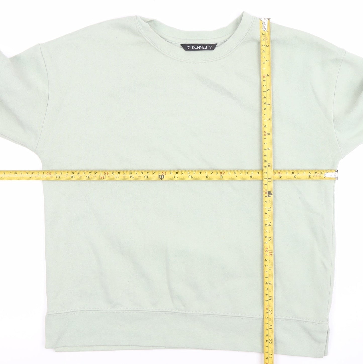 Womens UK Size S Dunnes Green Pullover Sweatshirt