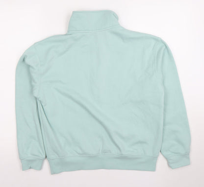 Dunnes Women Aqua 1/2 Zip Fleece Sweatshirt Small