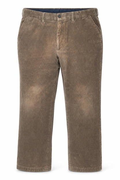 Mens UK Size L Marks and Spencer Regular Fit Casual Workwear Brown Trousers