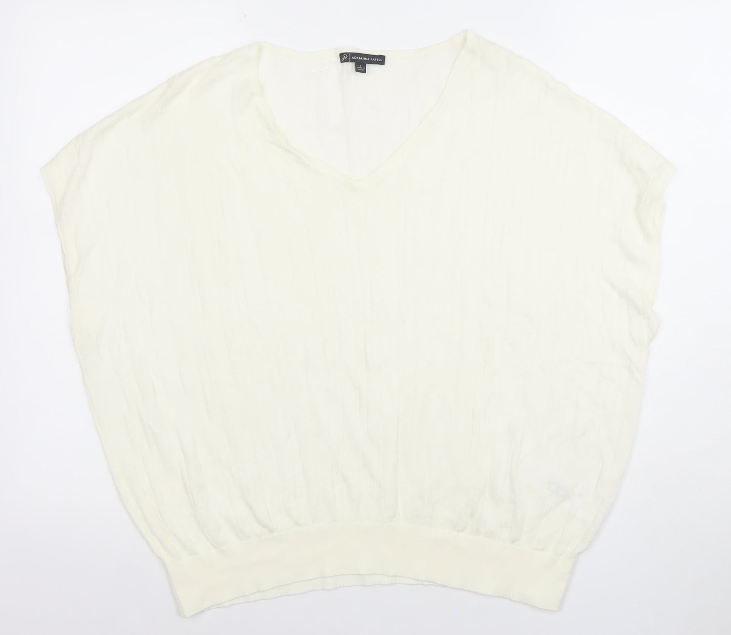 Womens UK Size L Adrianna Papell Ivory Camisole Blouse