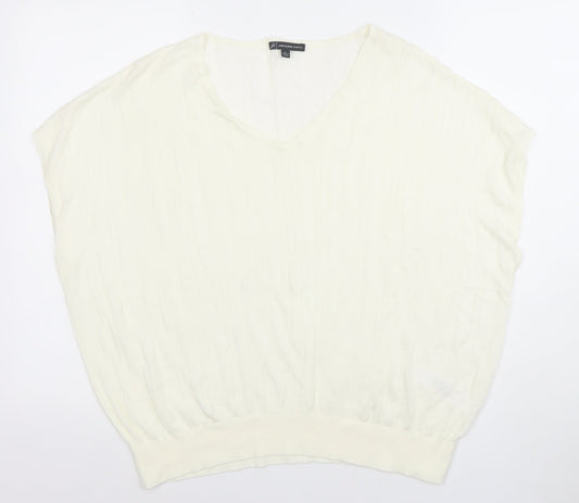 Womens UK Size L Adrianna Papell Ivory Camisole Blouse