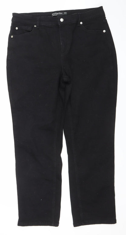 Dunnes Stores Men’s Black Mid Rise Slim Jeans Size 16