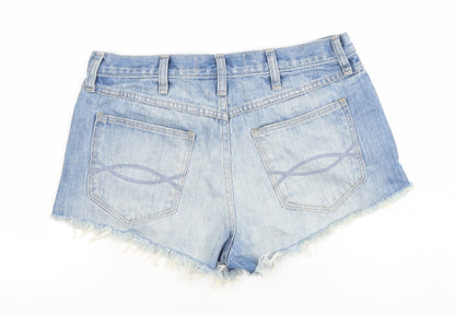 Womens UK Size 4 Abercrombie & Fitch Regular Fit Cut-Off Shorts