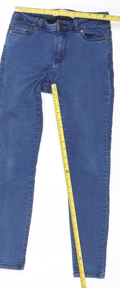 Denim Co. Women Blue Skinny Jeans Size 10 Stretch Mid Rise