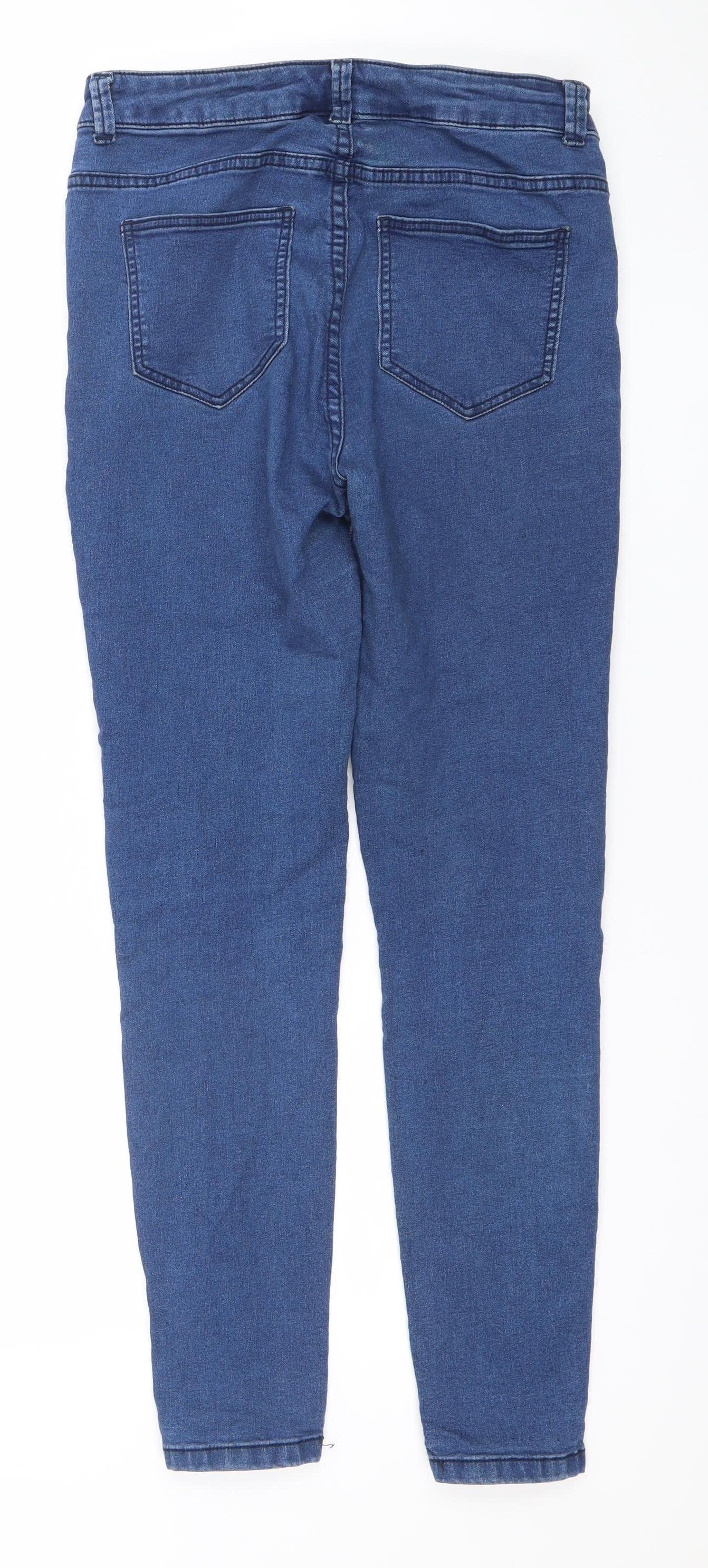 Denim Co. Women Blue Skinny Jeans Size 10 Stretch Mid Rise