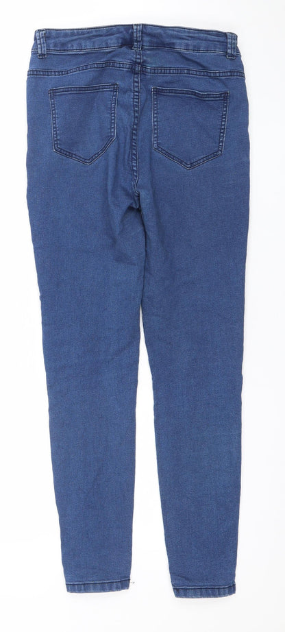 Denim Co. Women Blue Skinny Jeans Size 10 Stretch Mid Rise