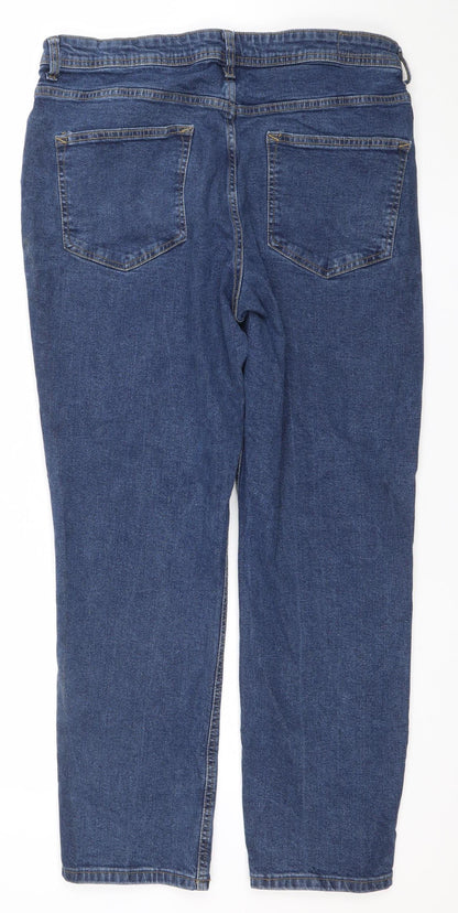 Denim Co. Men's Blue Regular Fit Straight Jeans 36W 30L